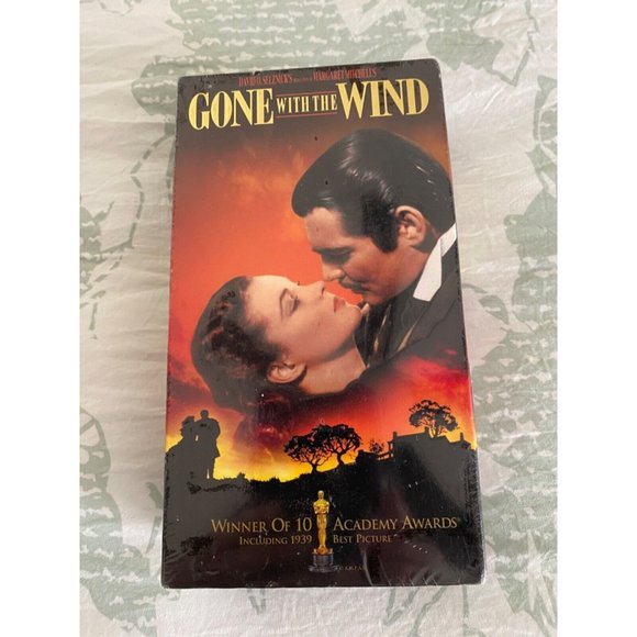 Gift 2 Tape Set Gone with The Wind VHS Remastered Color Digital Soundtrack NIB - Picture 12 of 13